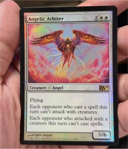 2011 Magic The Gathering #4 Angelic Arbiter — front