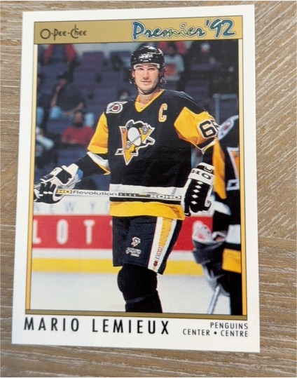 1991-92 O-Pee-Chee Premier #114 Mario Lemieux — front