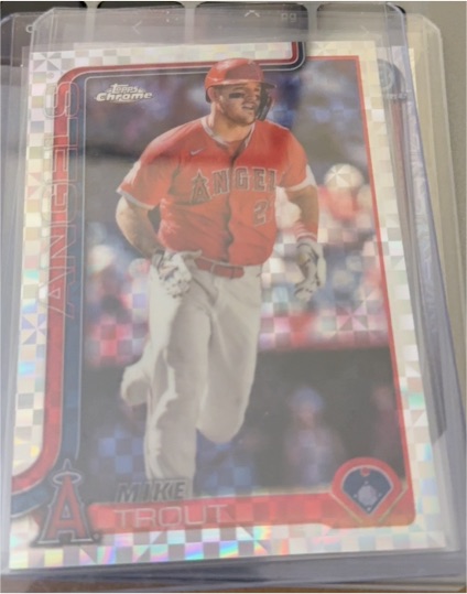2025 Topps Chrome #200 Mike Trout — front