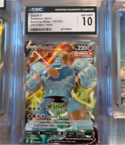 2021 Pokemon TCG Evolving Skies #181 Golurk V — front