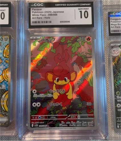 2025 Pokémon #099 Pansear White Flare Illustration Rare — front