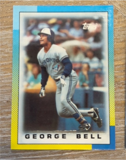 1990 Topps #597 George Bell — front
