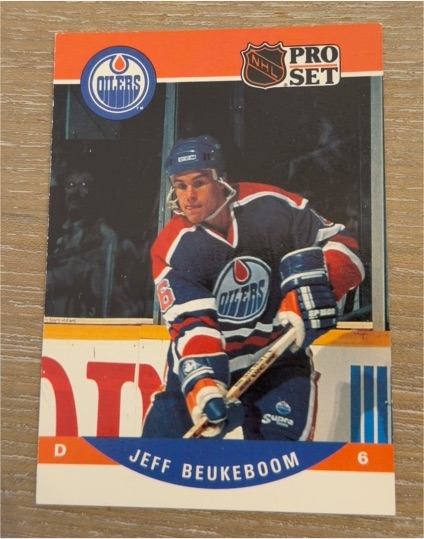 1990-91 Pro Set #439 Jeff Beukeboom — front