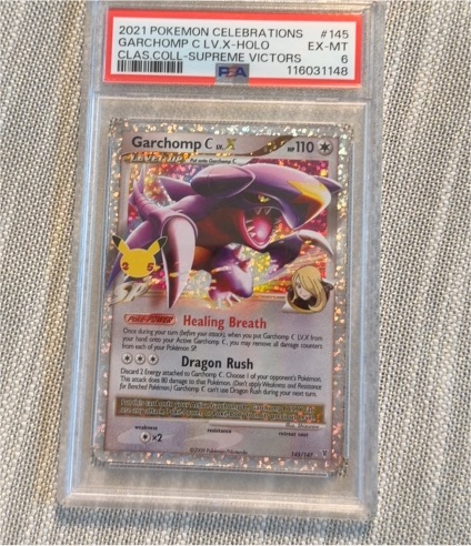 2021 Pokémon Celebrations #145 Garchomp C LV.X Holo — front