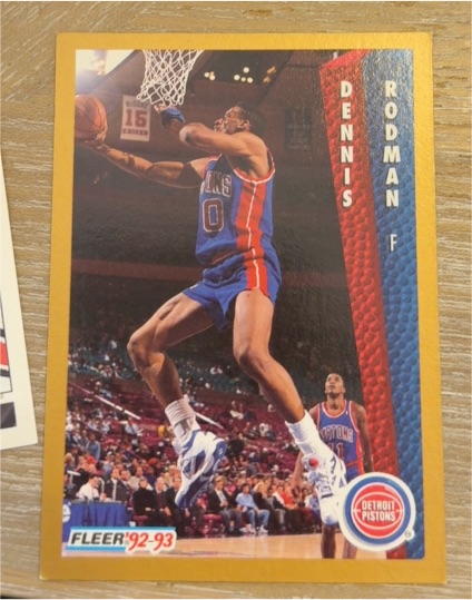 1992-93 Fleer #66 Dennis Rodman — front