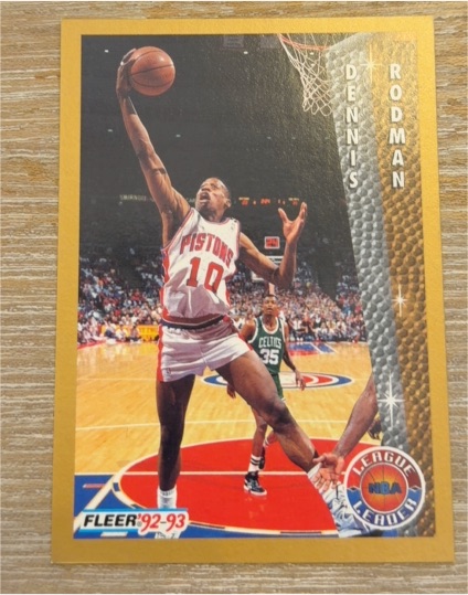 1992-93 Fleer #239 Dennis Rodman — front