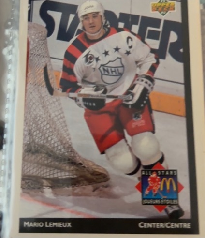 1992-93 McDonald's Upper Deck #MCD-21 Mario Lemieux — front