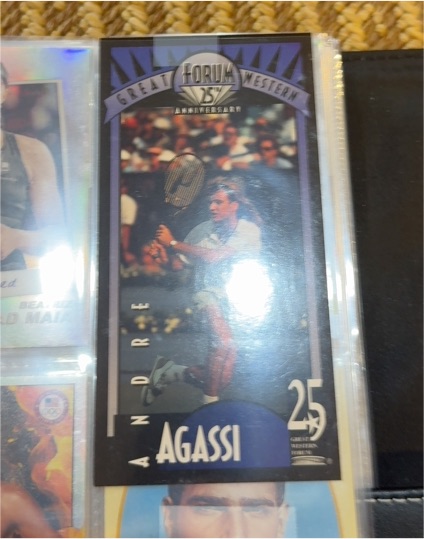 1991 Forum Great Western #25 Andre Agassi — front