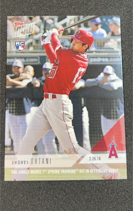 2018 Topps Now #ST-7 Shohei Ohtani — front