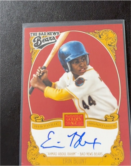 2013 Panini Golden Age Historic Signatures #EBL Erin Blunt — front