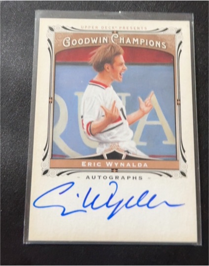 2013 Upper Deck Goodwin Champions #A-EW Eric Wynalda Autograph — front