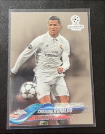 2017 Topps Chrome UEFA Champions League Promo Sample #LG-CR Cristiano Ronaldo — front