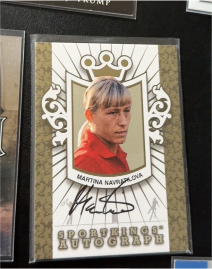 2007 ITG Sportkings Autograph Martina Navratilova — front