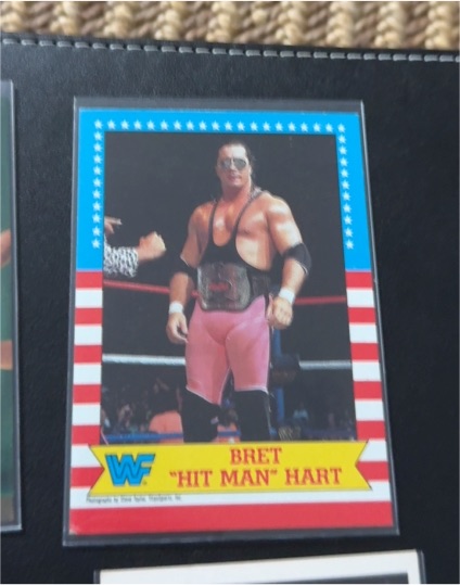 1987 Topps WWF #1 Bret Hart — front
