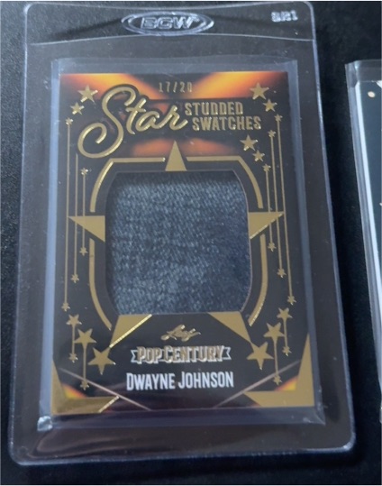 2023 Leaf Pop Century Star Studded Swatches Dwayne Johnson — front