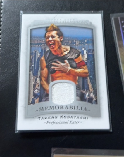 2017 Upper Deck Goodwin Champions Memorabilia #M-TK Takeru Kobayashi — front