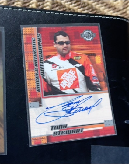 2004 Wheels Authentic Autographs Tony Stewart — front