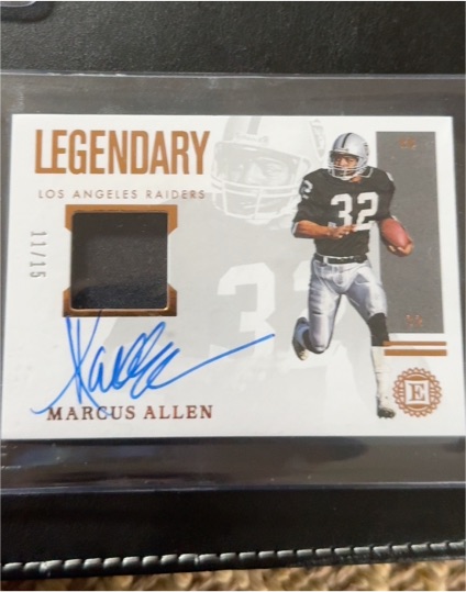 2020 Panini Encased Legendary #LS-MA Marcus Allen — front