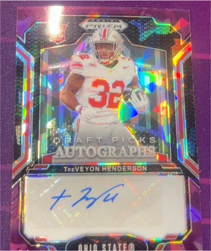 2025 Panini Prizm Draft Picks #DPA-THD Treveyon Henderson — front