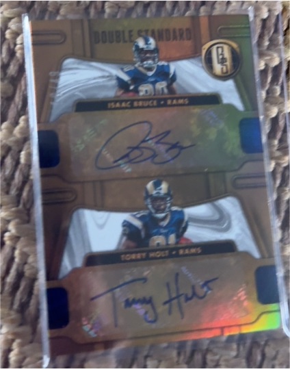 2024 Panini Gold Standard Double Standard #DS-RAMS Isaac Bruce & Torrey Holt — front