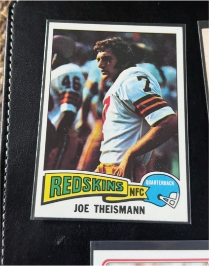 1975 Topps #416 Joe Theismann — front