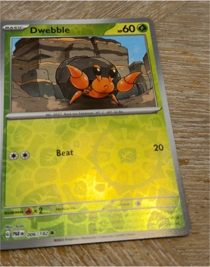 2023 Pokémon SV04: Paradox Rift #006 Dwebble — front