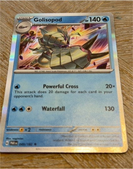2023 Pokémon TCG Paradox Rift #049 Golisopod — front
