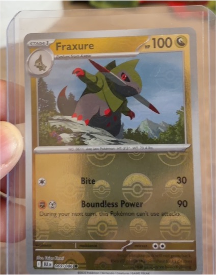2025 Pokémon Scarlet & Violet #069 Fraxure — front
