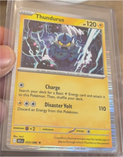 2025 Pokémon Scarlet & Violet Black Bolt #033 Thundurus — front