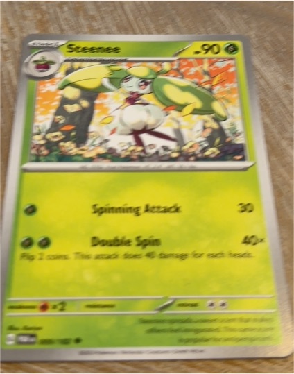 2023 Pokémon Paradox Rift #009 Steenee — front