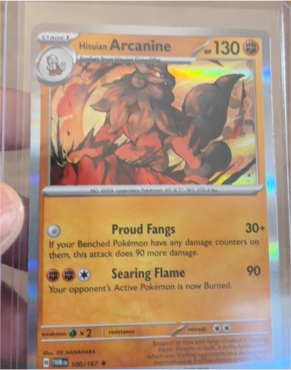 2024 Pokémon #100 Hisuian Arcanine — front