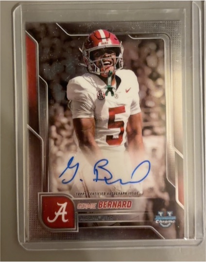 2025 Bowman Chrome U #BCA-GB Germie Bernard — front
