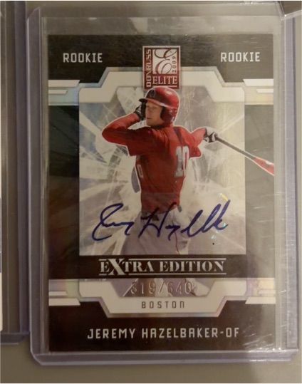 2009 Donruss Elite Extra Edition #93 Jeremy Hazelbaker — front