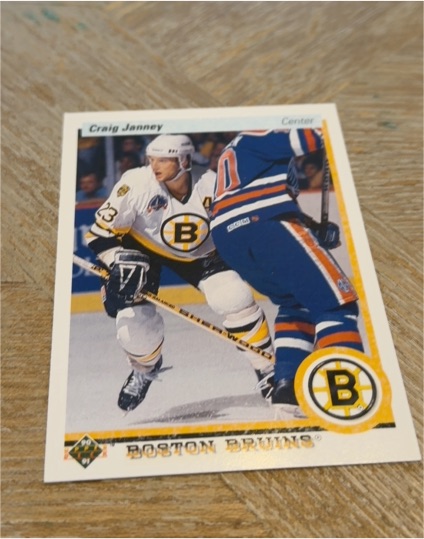 1990-91 Upper Deck #234 Craig Janney Boston Bruins — front