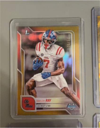 2025 Bowman Chrome University #134 Traylon Ray — front
