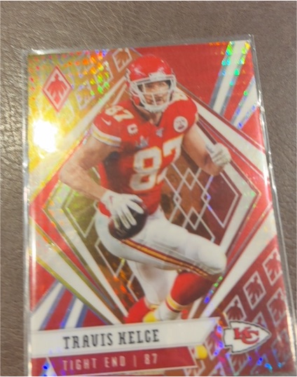2020 Panini Phoenix Fire Burst #47 Travis Kelce — front