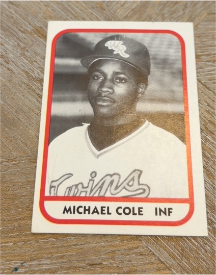 1981 TCMA Minor League #15 Michael Cole — front
