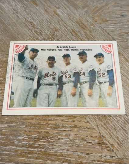 1983 ASA #10 Yogi Berra CO/Gil Hodges MG/Eddie Yost/Rube Walker/Joe Pignatano — front