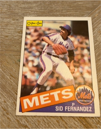 1985 O-Pee-Chee #390 Sid Fernandez — front