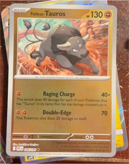 2025 Pokemon ME02: Phantasmal Flames #048 Paldean Tauros — front