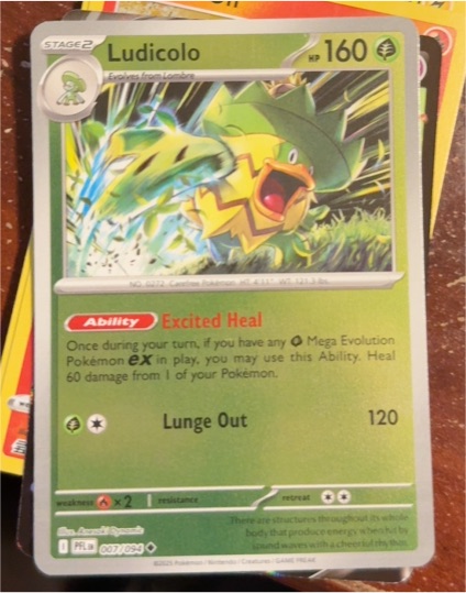2023 Pokémon ME02: Phantasmal Flames #007 Ludicolo — front