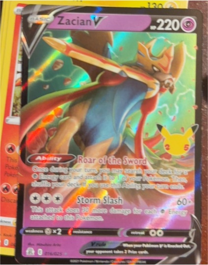 2021 Pokemon TCG Celebrations #016 Zacian V — front