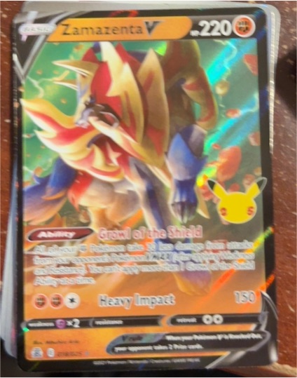 2021 Pokemon Celebrations #018 Zamazenta V — front