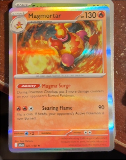 2025 Pokémon SV09: Journey Together #021 Magmortar — front