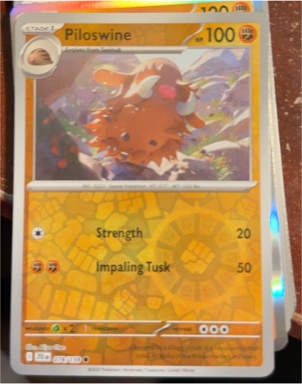2025 Pokémon Journey Together #078 Piloswine — front