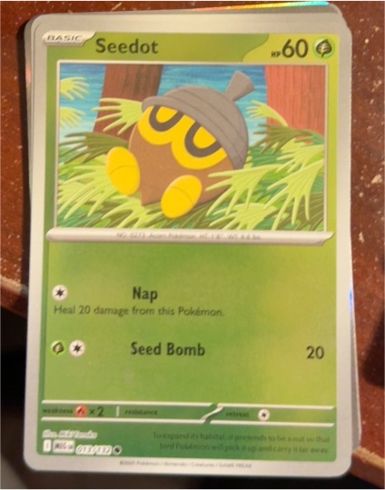 2025 Pokémon ME01: Mega Evolution #013 Seedot — front