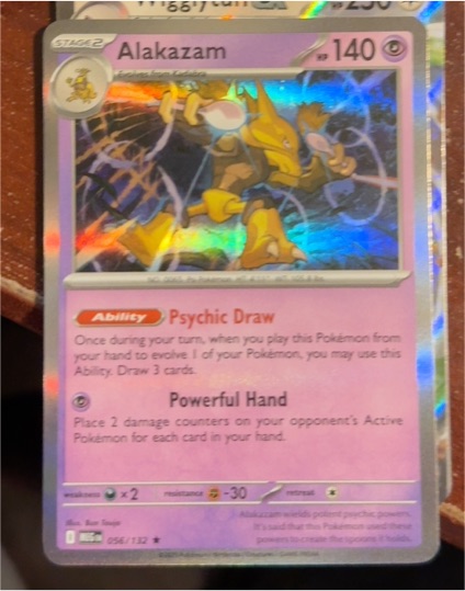 2025 Pokemon Mega Evolution #056 Alakazam — front