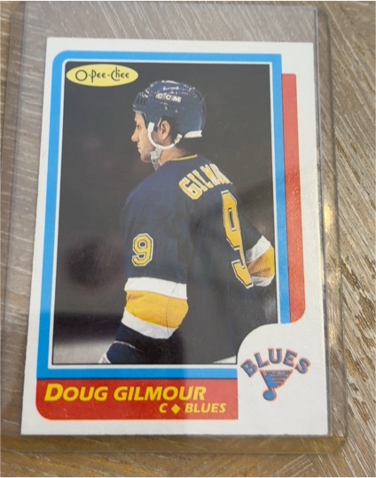 1986-87 O-Pee-Chee #93 Doug Gilmour — front
