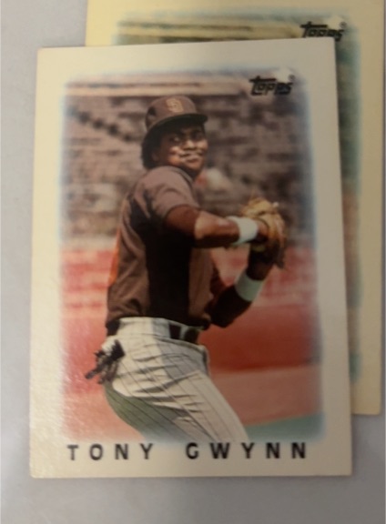 1986 Topps Mini Major League Leaders #65 Tony Gwynn — front