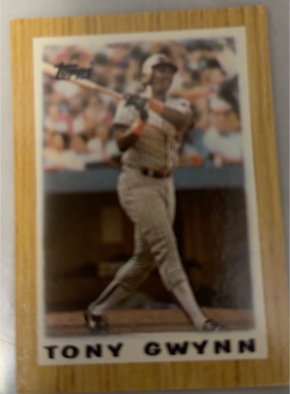1987 Topps Major League Leaders Minis #35 Tony Gwynn — front